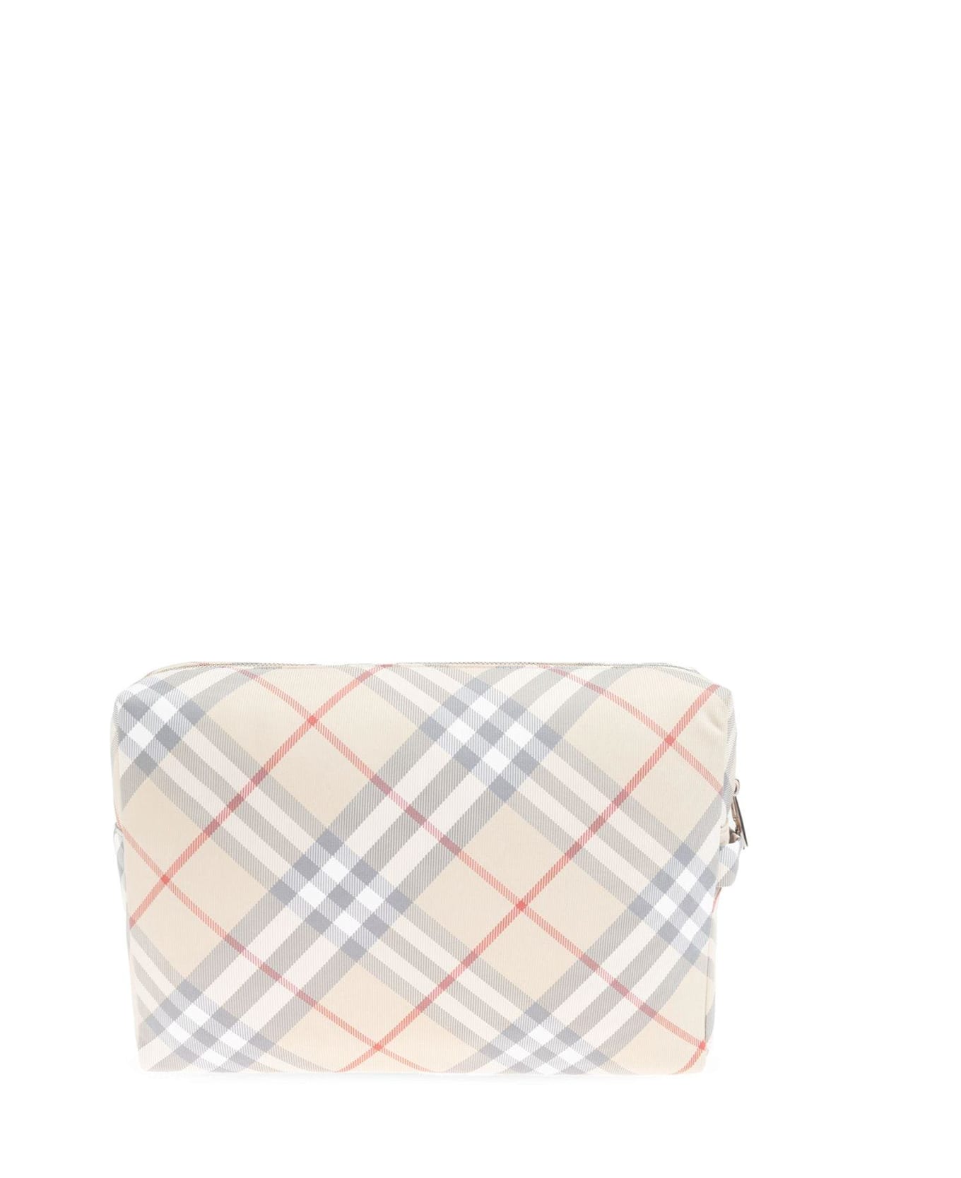 Burberry Checked Zipped Changing Pouch - MULTICOLOUR