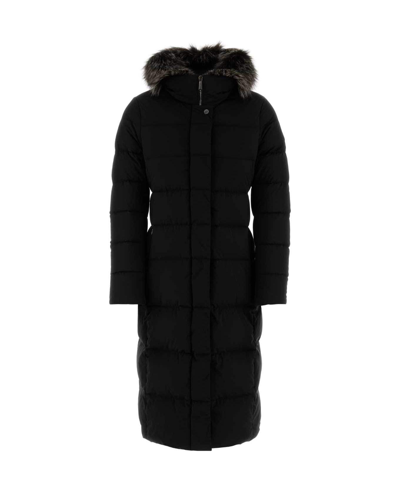 Moorer Black Nylon Blend Down Jacket - NERO