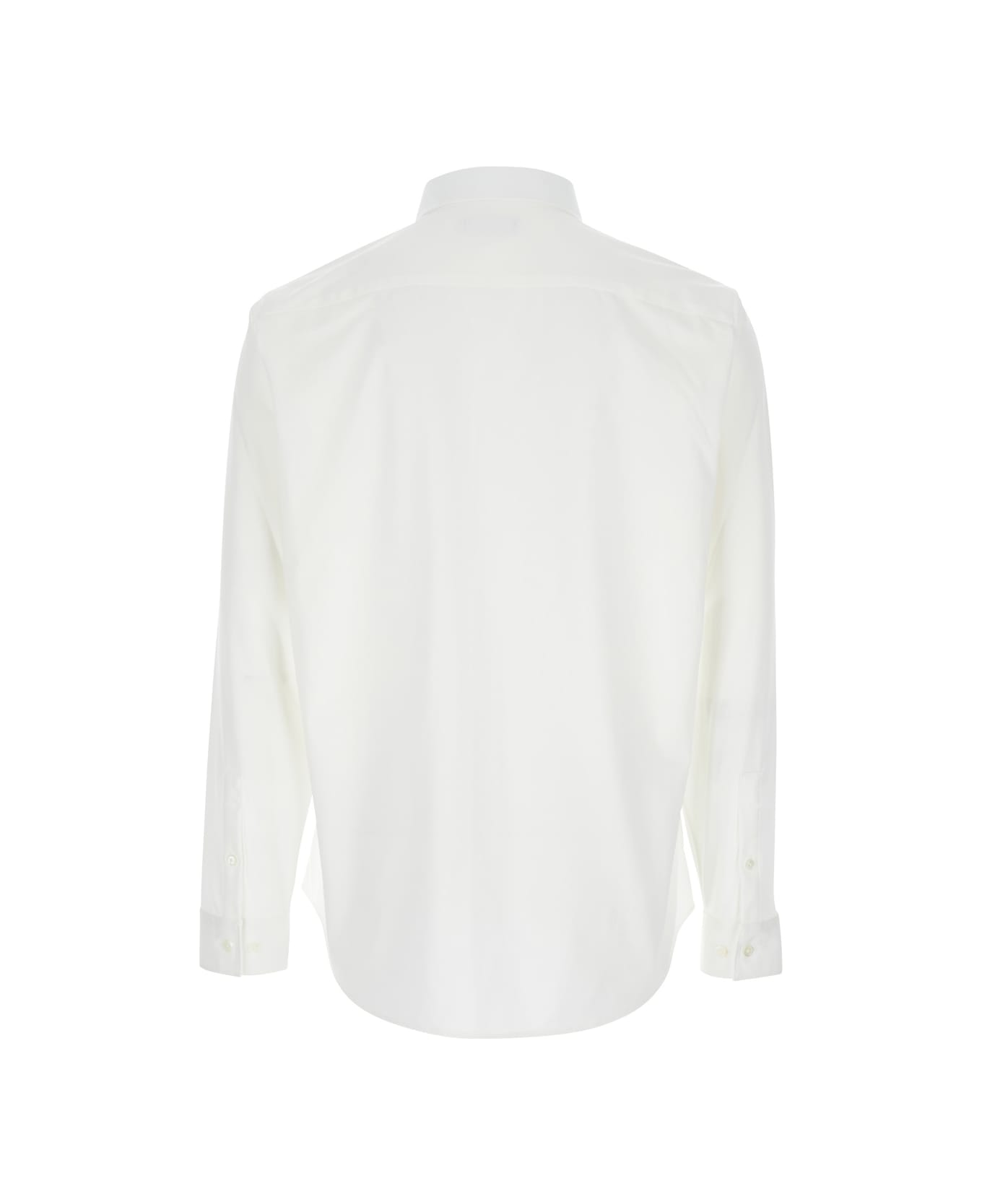 Theory 
sylvain
 White Shirt With Pointed Collar In Cotton Blend Man - White