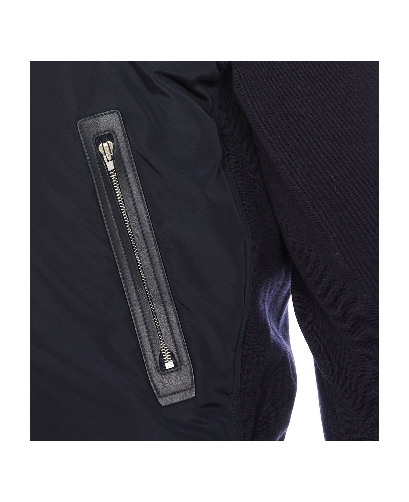 Tom Ford High-neck Zipped Jacket - Blue