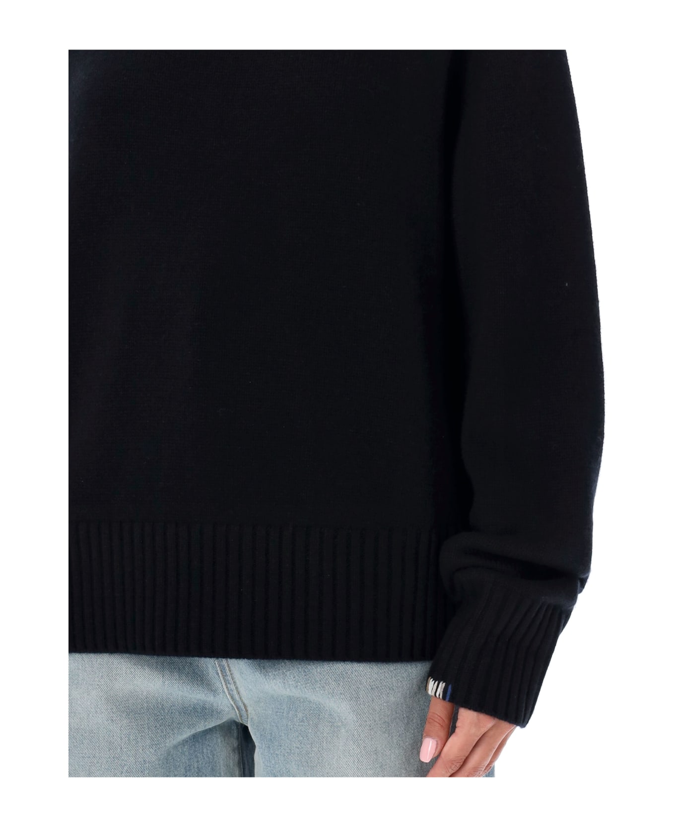 Extreme Cashmere Borgeois Crewneck - RAVEN BLACK ニットウェア