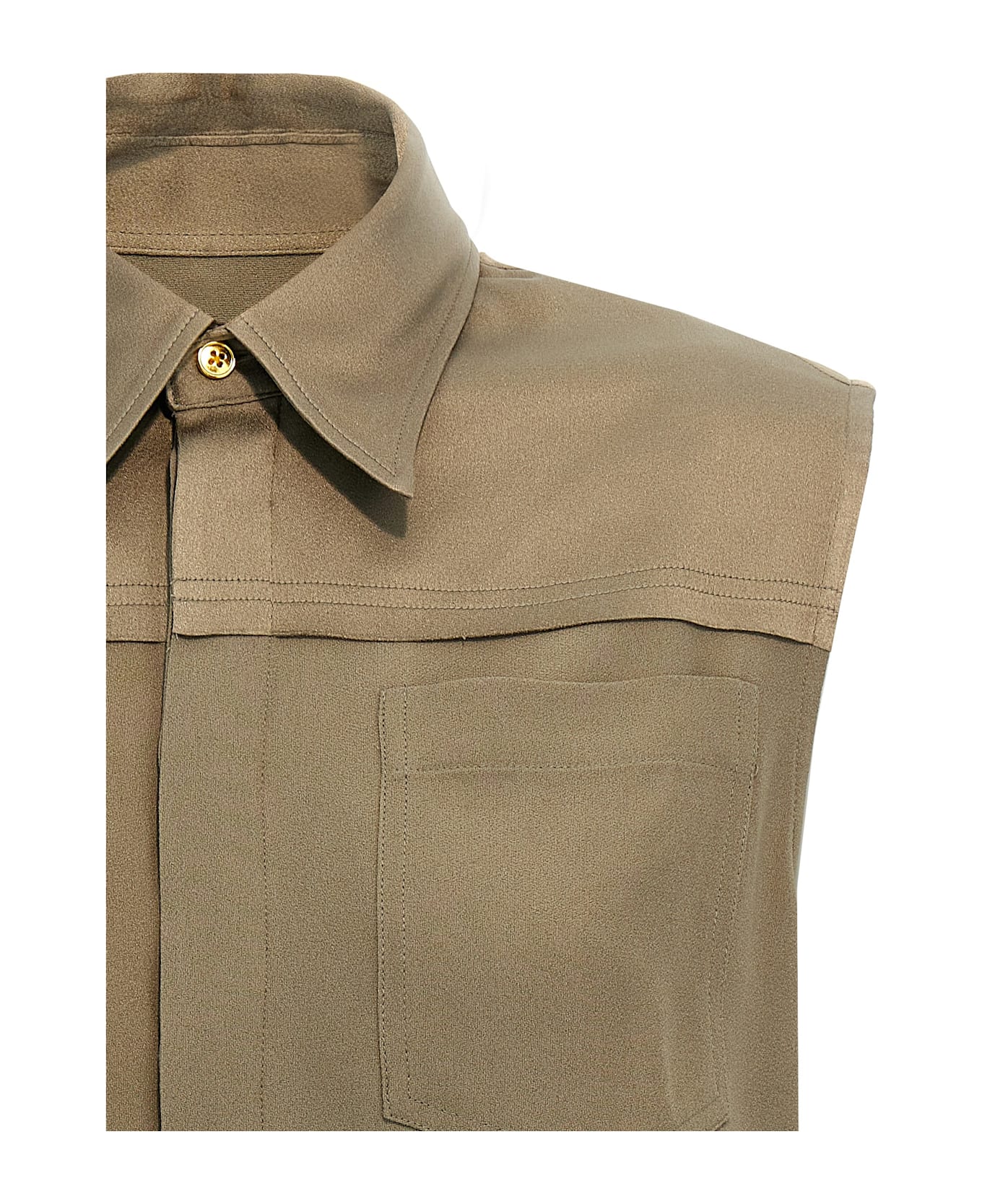 Ami Alexandre Mattiussi Viscose Shirt - Gray