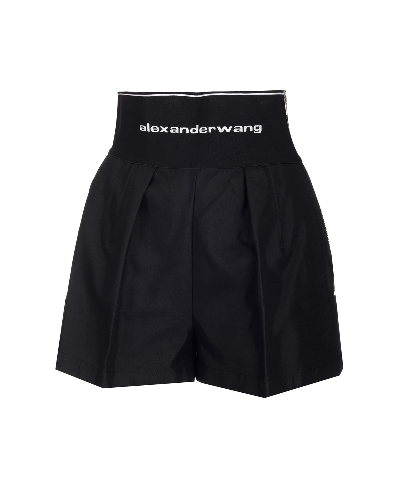 Alexander Wang Black Cotton Shorts - Nero