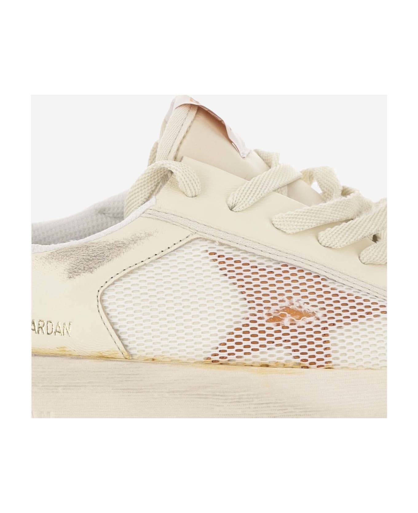 Golden Goose Stardan Sneakers With Distressed Effect - White