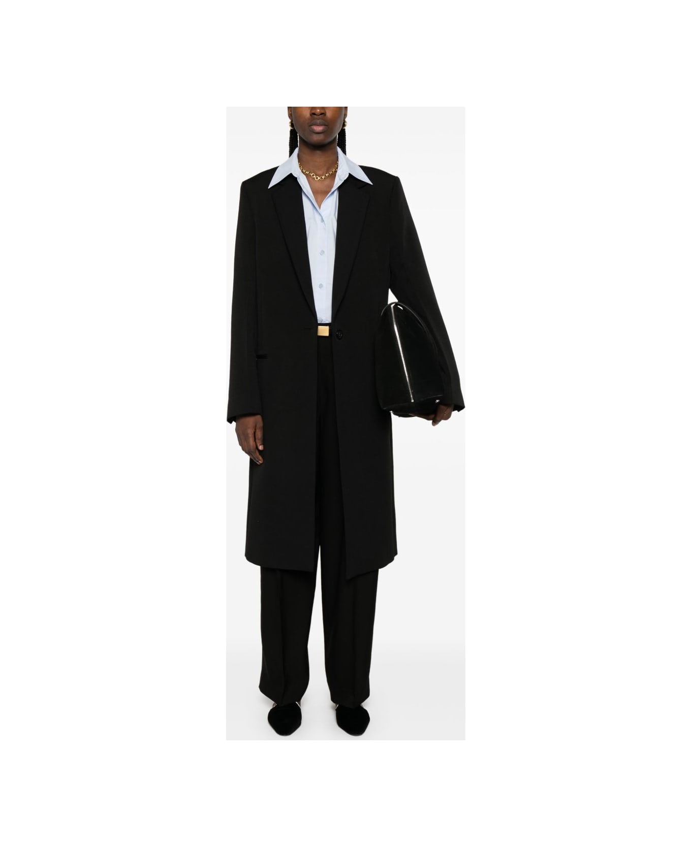 Totême Wool Tailored Coat - Black