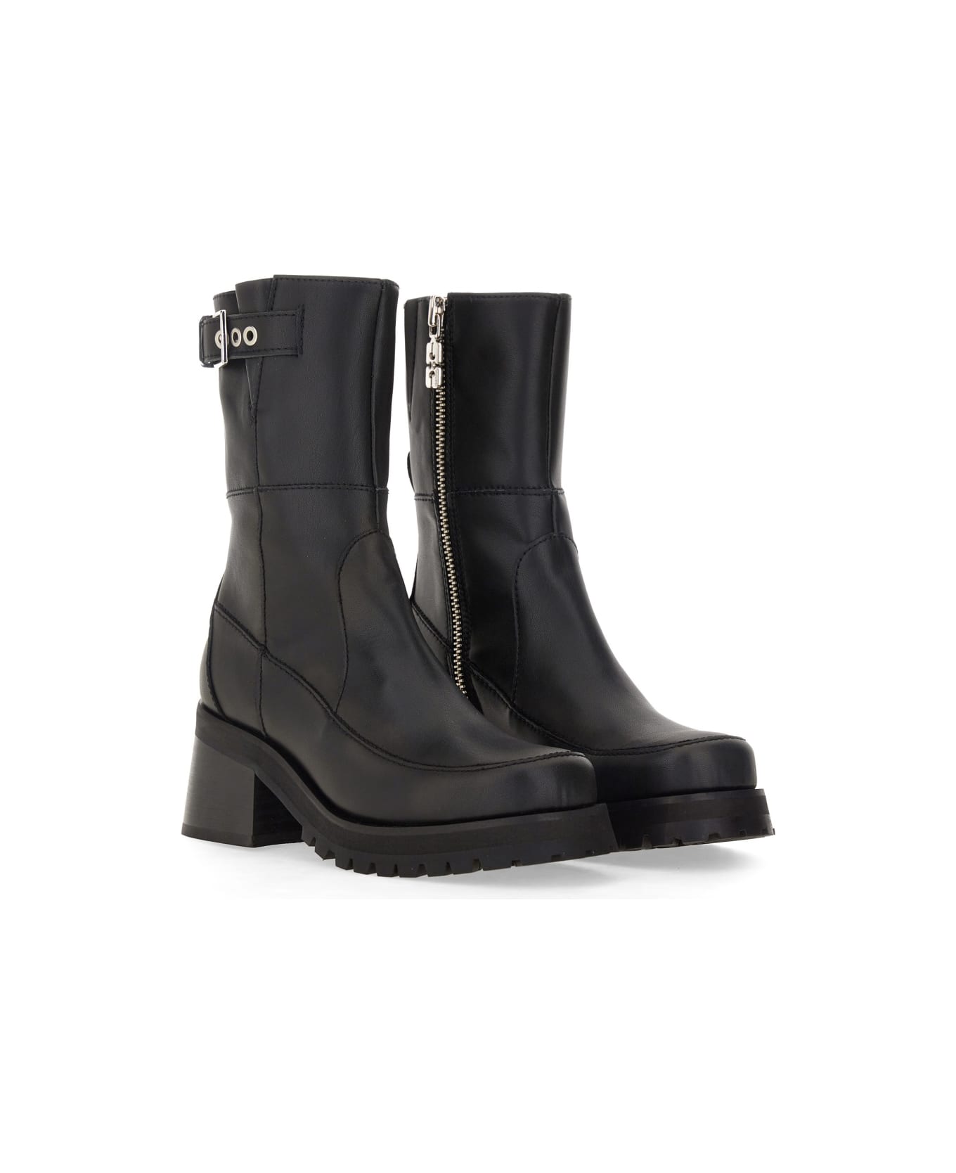 Ganni Buckle Boot - BLACK