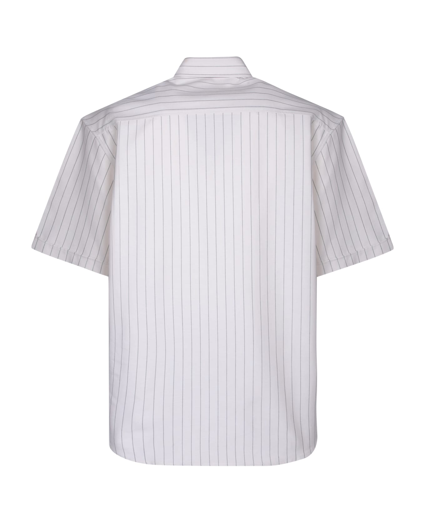 Ami Alexandre Mattiussi Ami De Coeur Striped White Shirt - White シャツ
