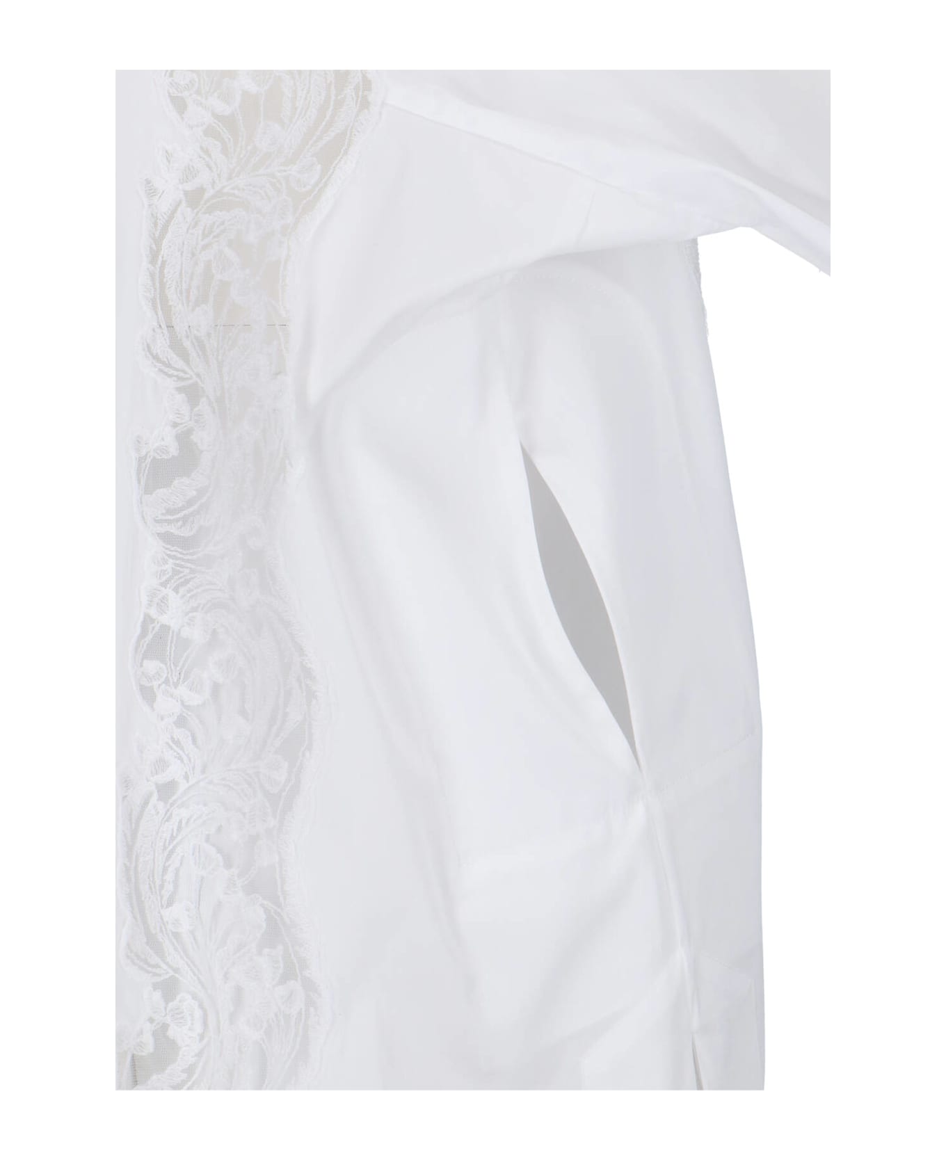 Ermanno Scervino Kaftan Mini Dress - White