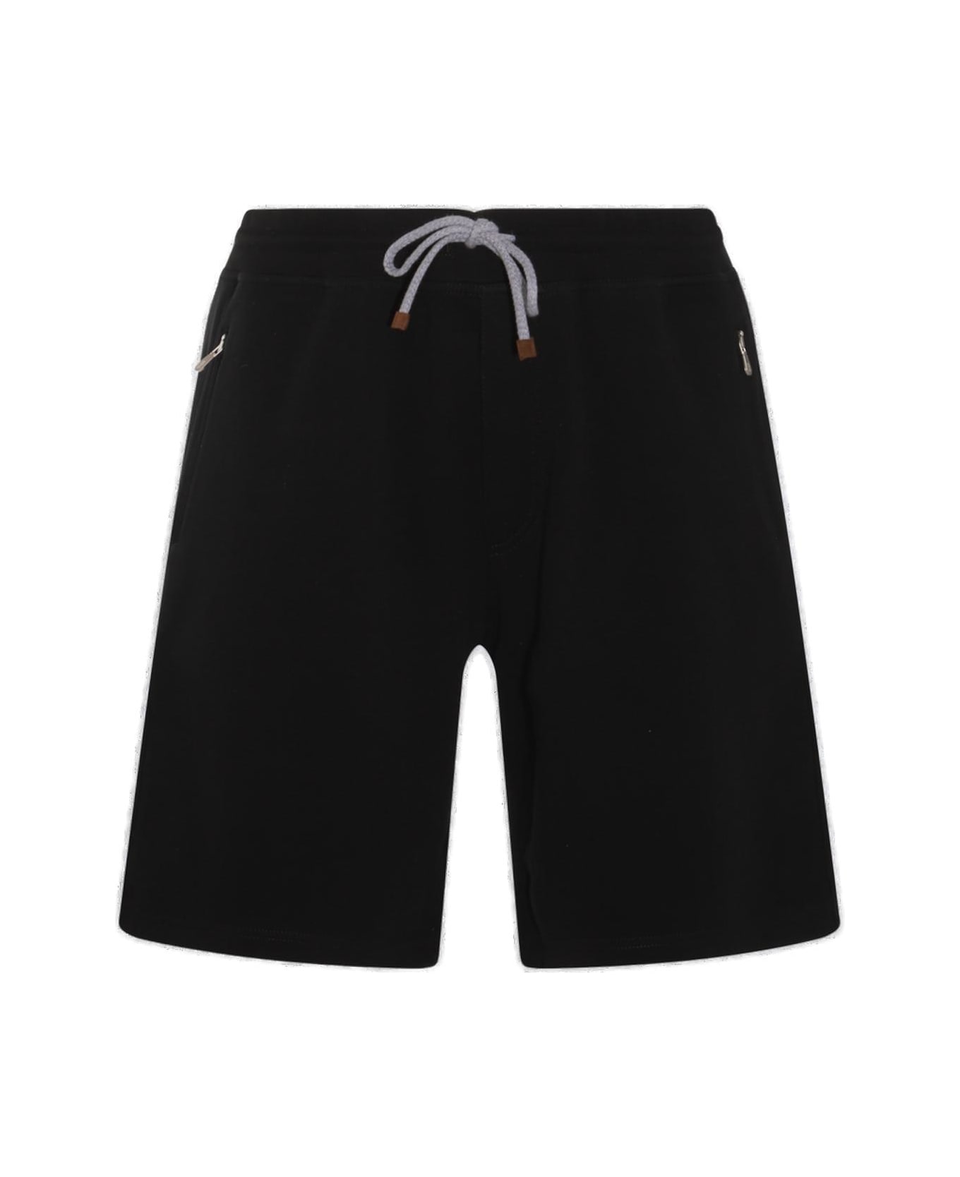 Brunello Cucinelli Jersey Bermuda Shorts - Black ショートパンツ