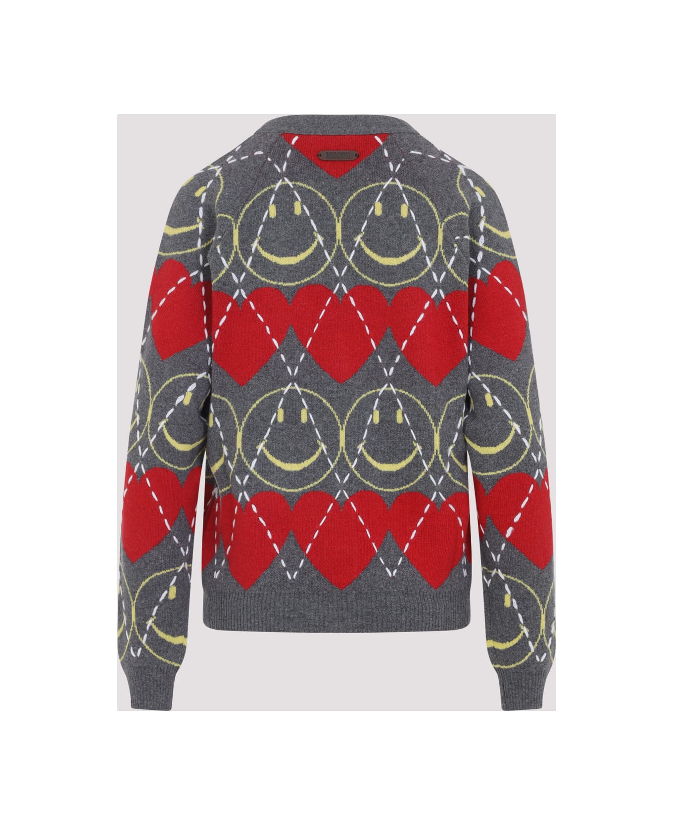 Moschino Smile Cardigan - Fantasia Grigio