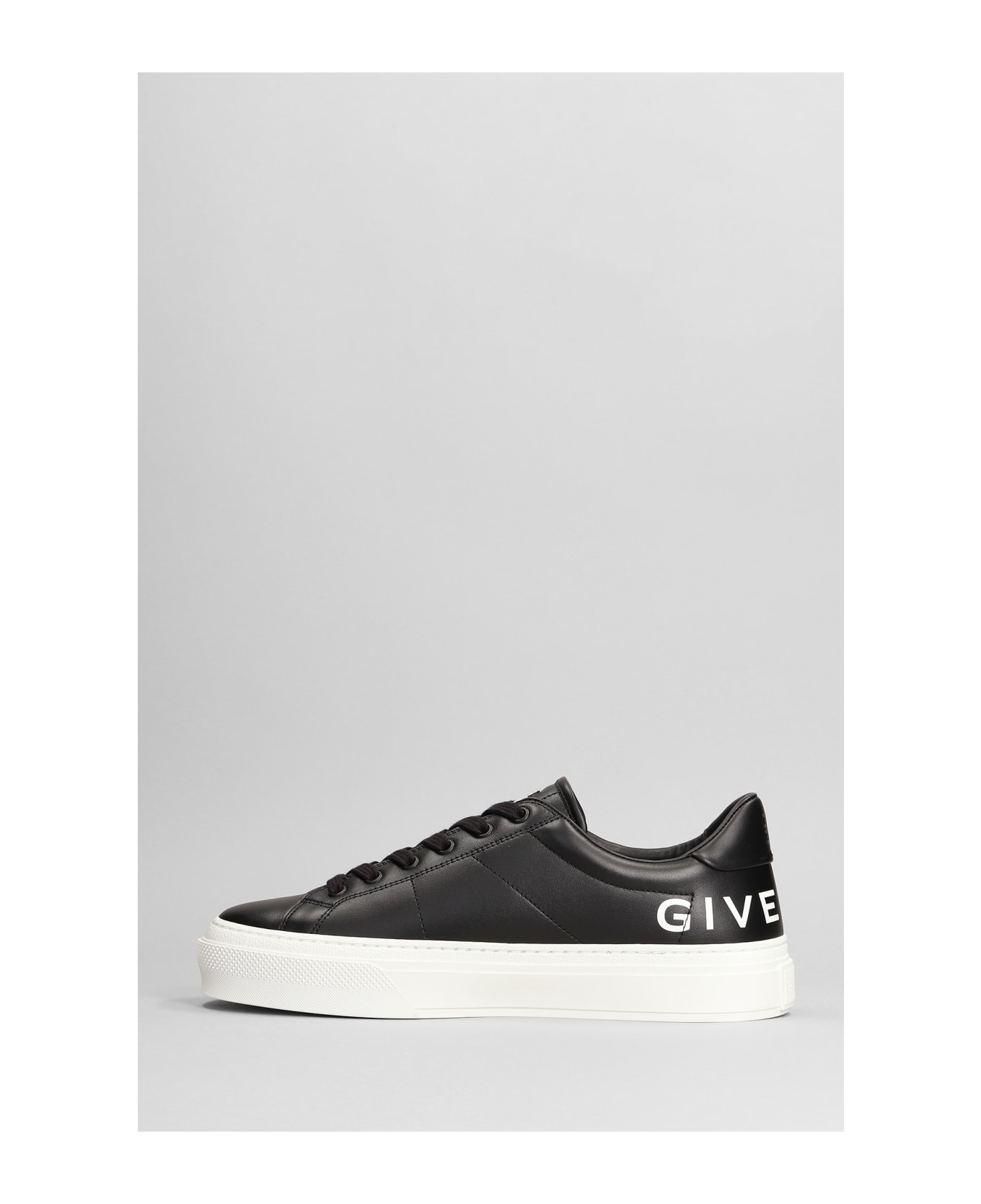 Givenchy City Sport Sneakers In Black Leather - black