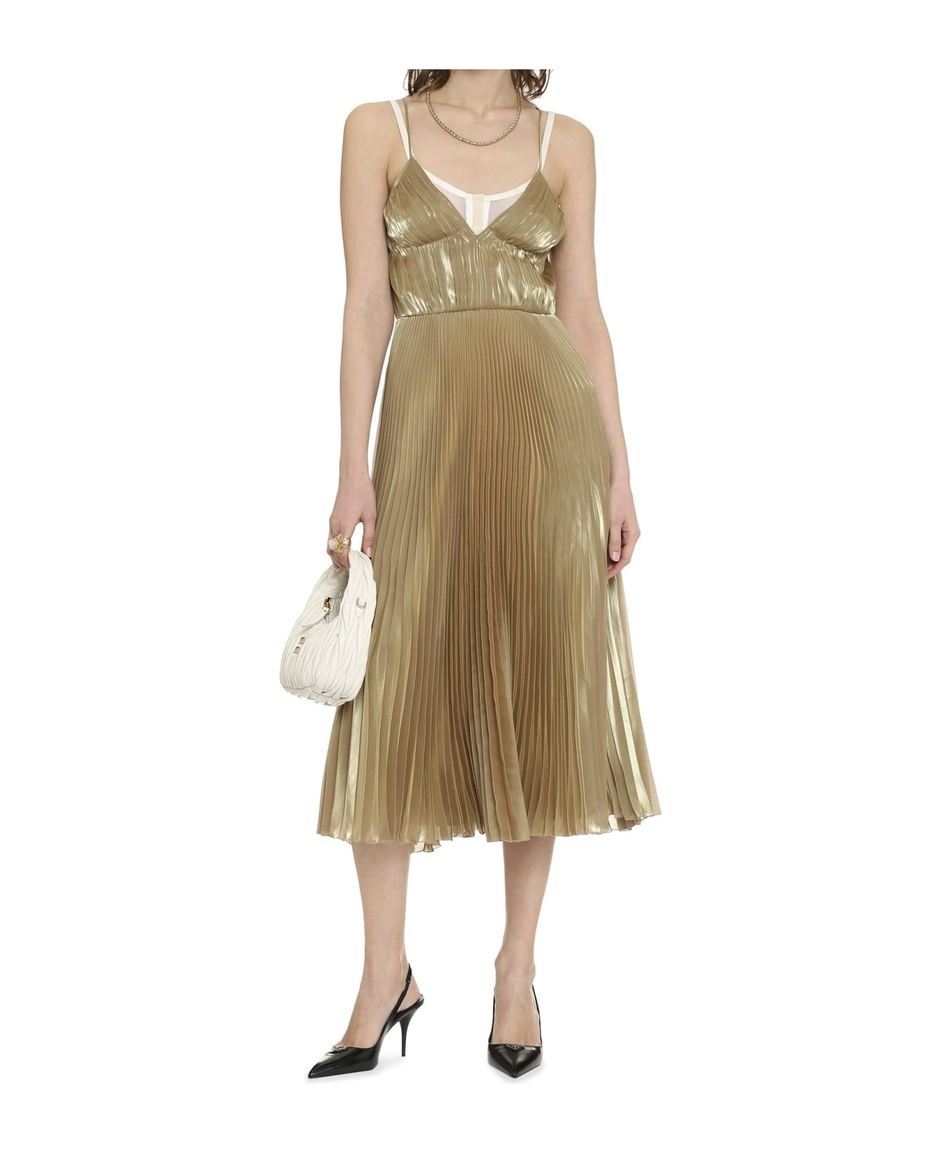 Prada Midi Dress - Gold