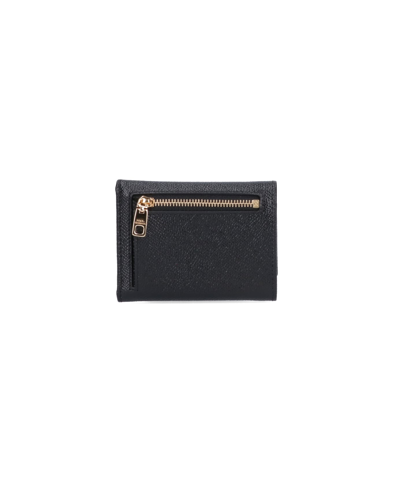 Dolce & Gabbana Logo Compact Wallet - Black  