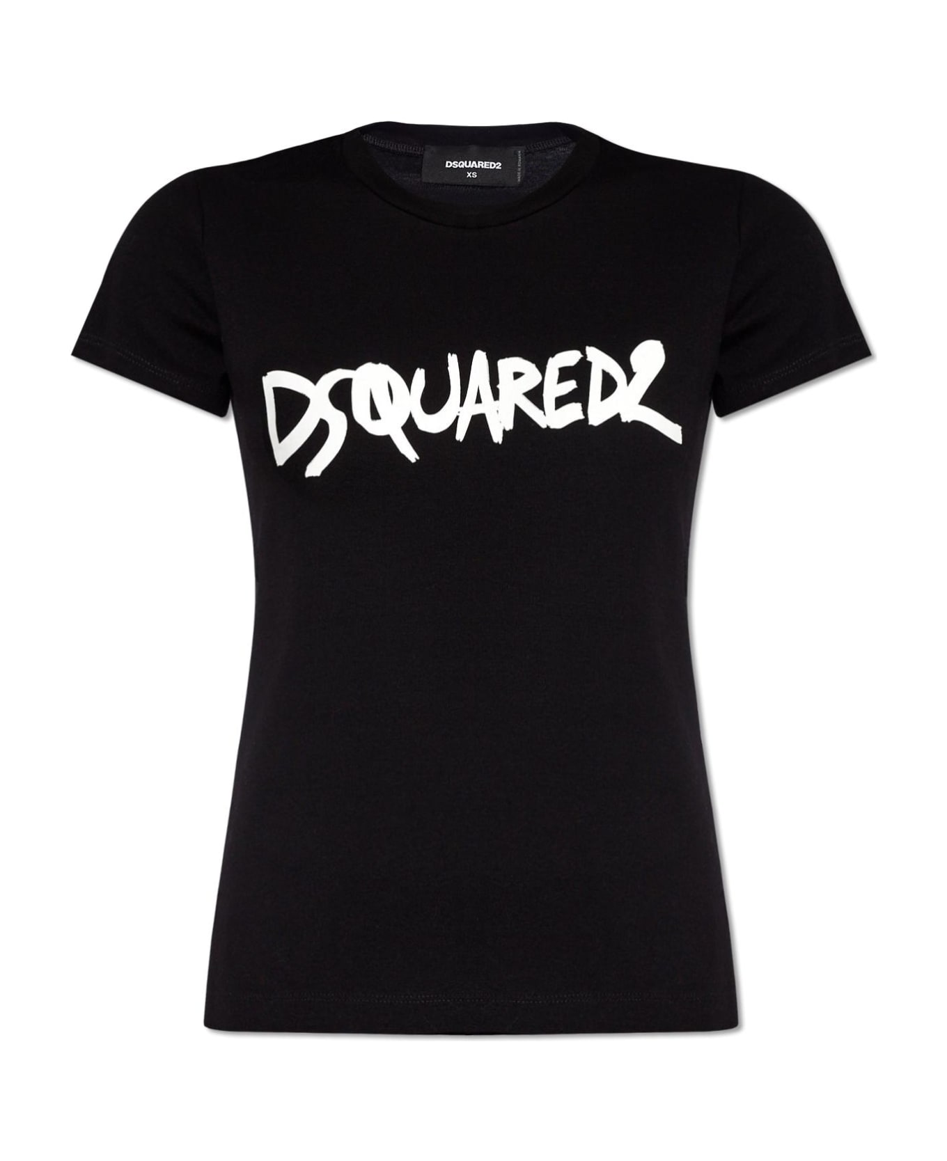 Dsquared2 T-shirt With Logo - BLACK Tシャツ