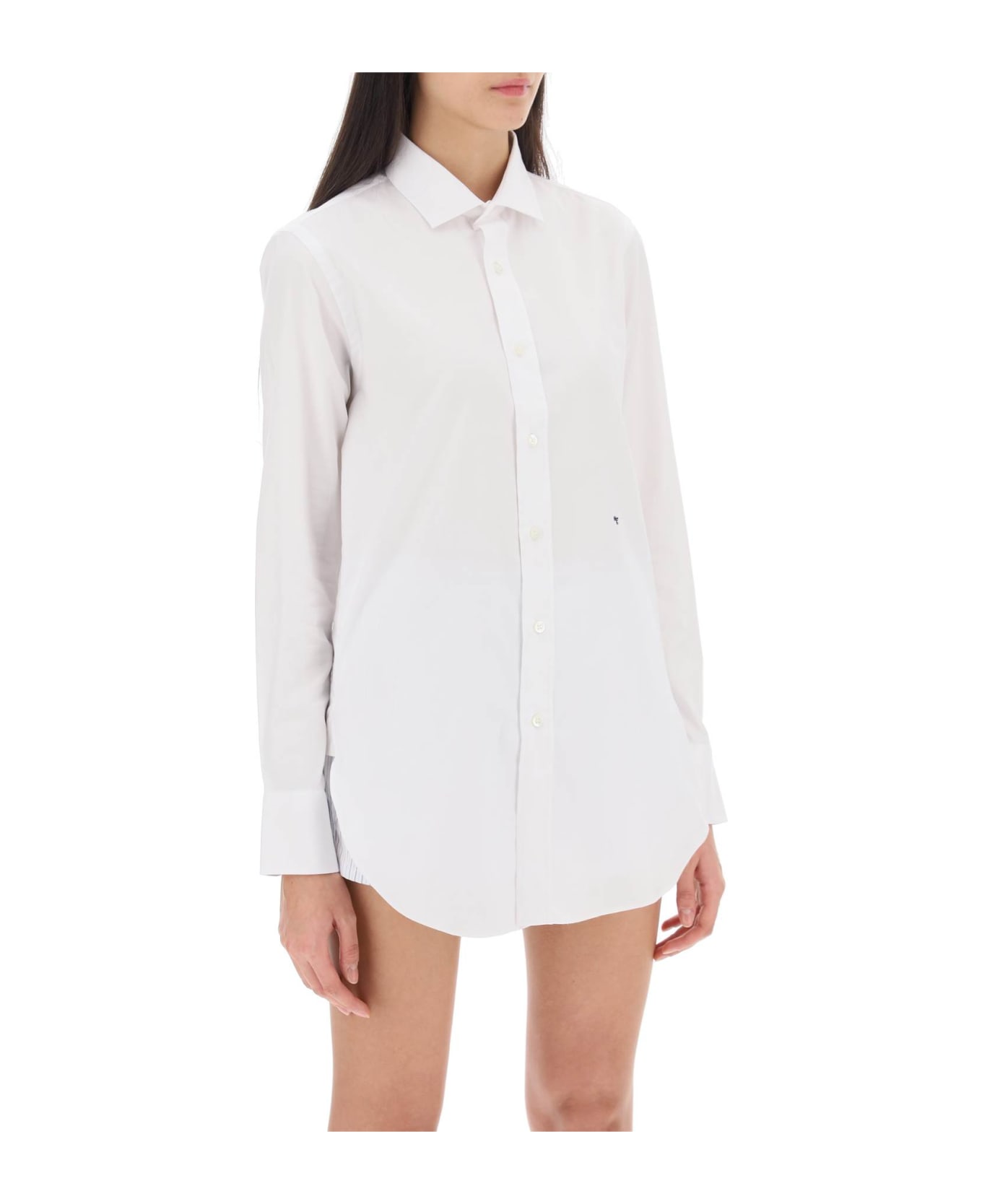 HommeGirls Cotton Twill Shirt - WHITE (White)