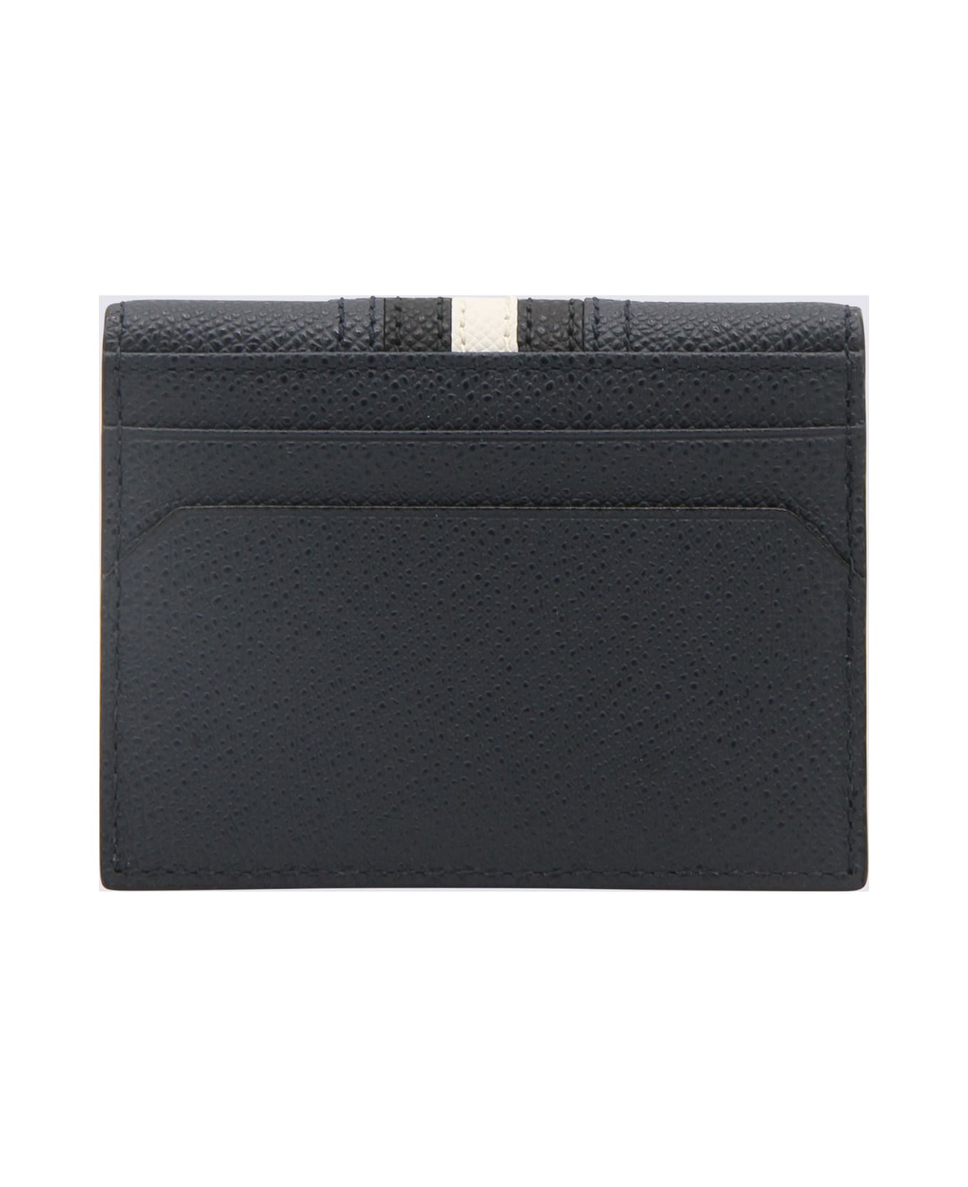 Bally Navy Blue, White And Black Leather Wallet - NEW BLUE
