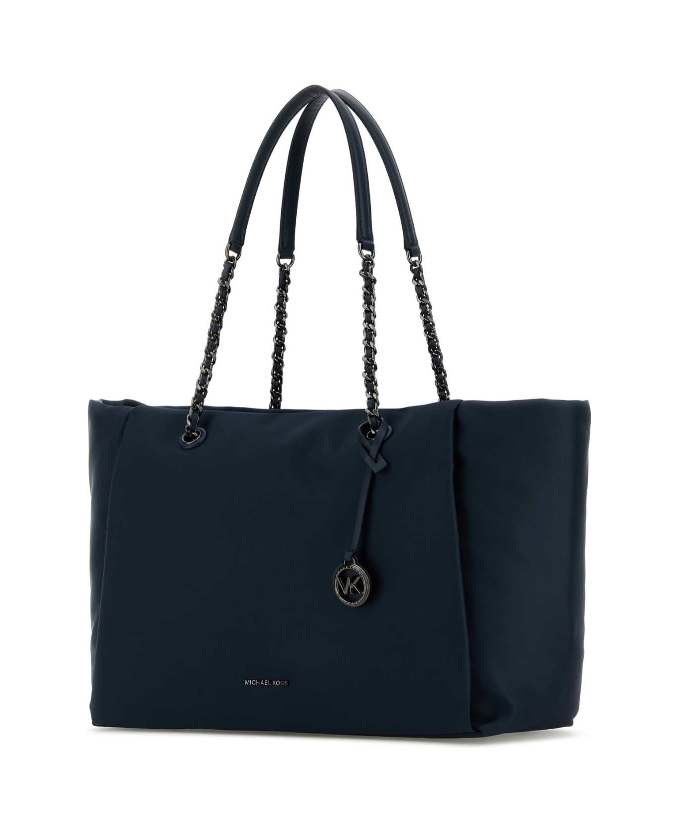 Michael Kors Navy Blue Nylon Large Georgia Shopping Bag - NAVY