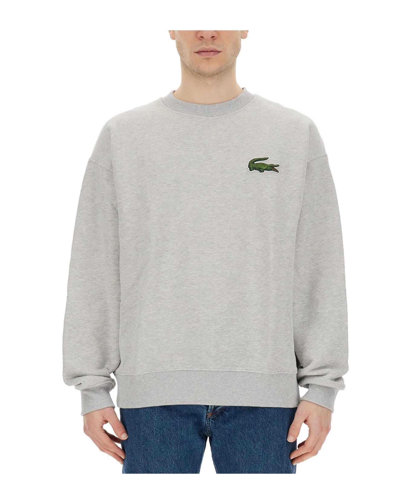 Lacoste Sweatshirt With Logo - Grey