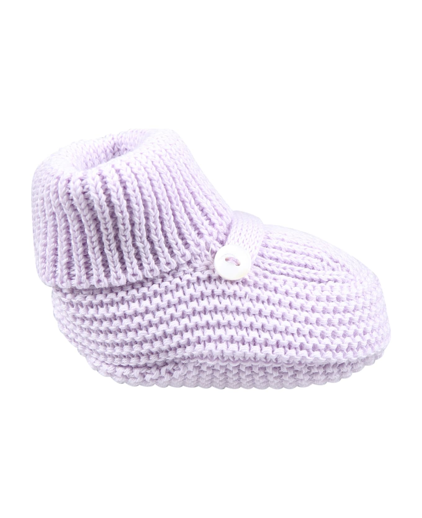 Little Bear Wisteria Bootees For Baby Girl - Violet アクセサリー＆ギフト