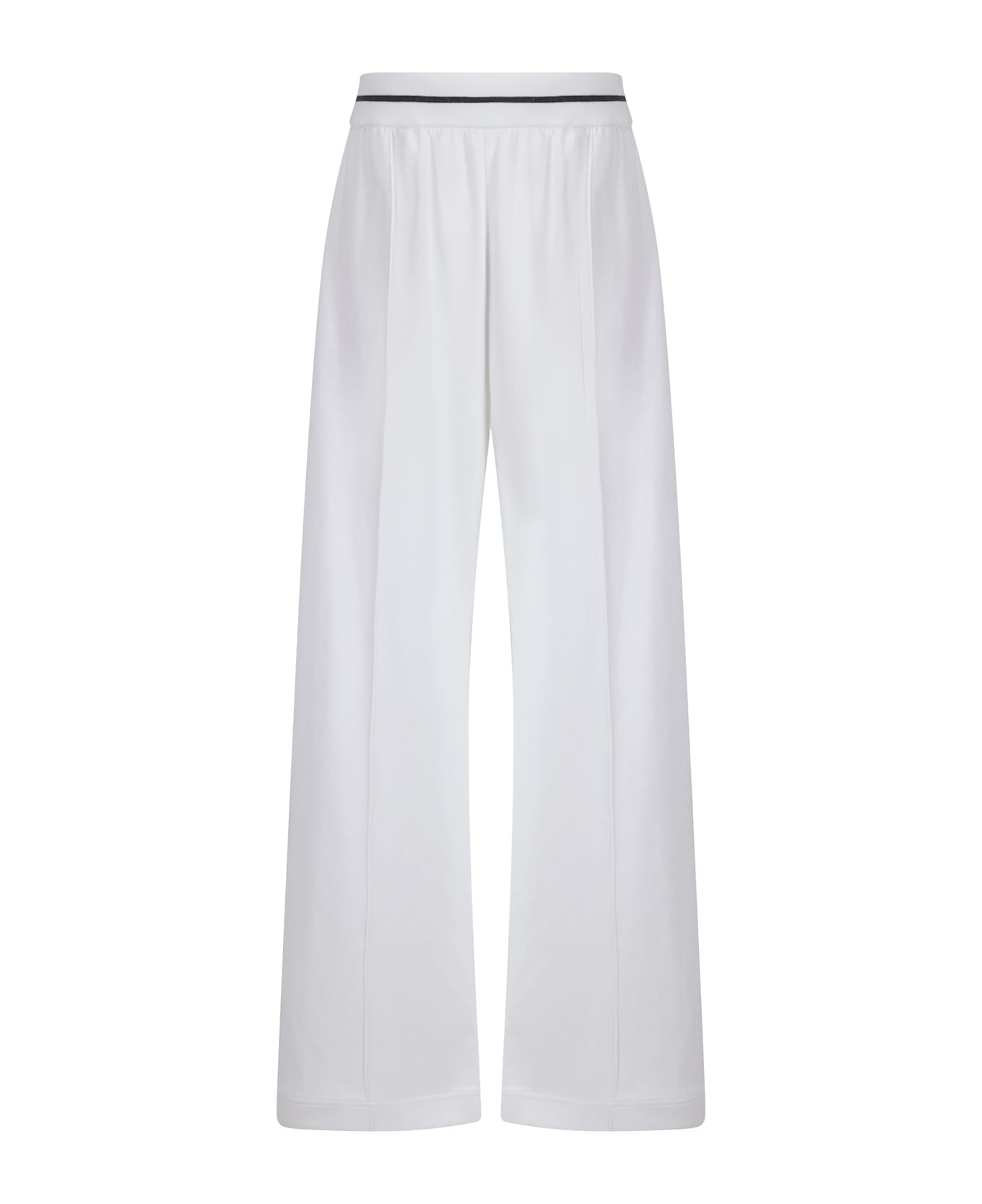 Brunello Cucinelli High-waist Pleated Trousers - Bianco