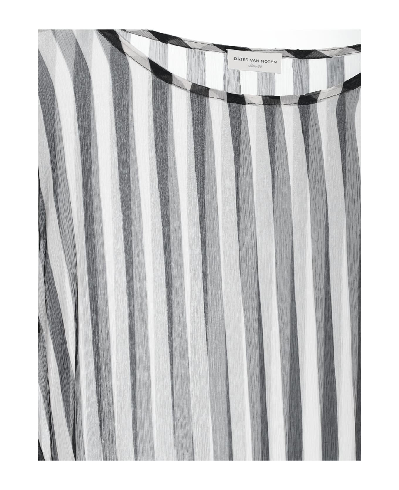 Dries Van Noten Striped Top - Black  