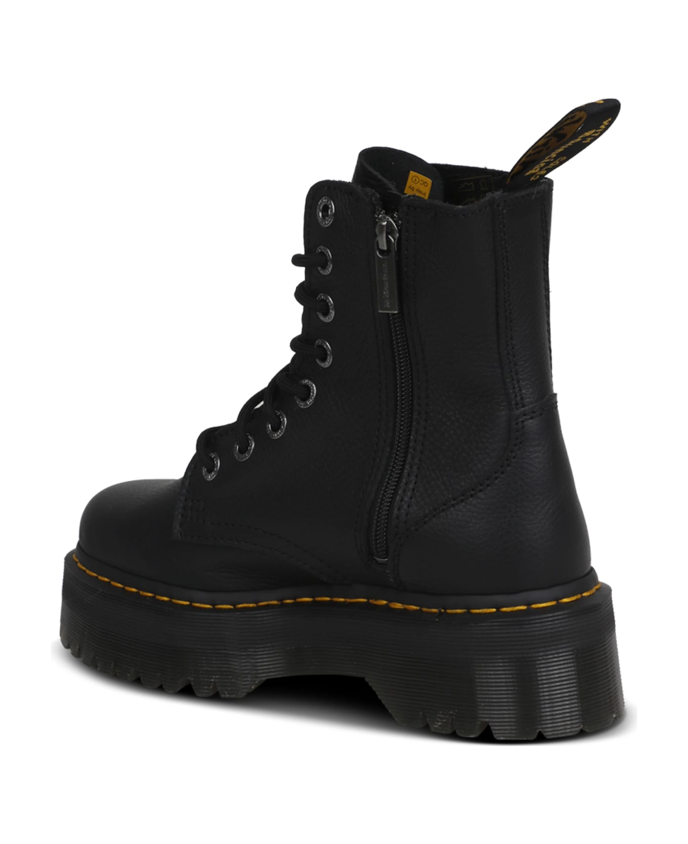 Dr. Martens Jadon Iii Pisa-leather Platform Boots - Black