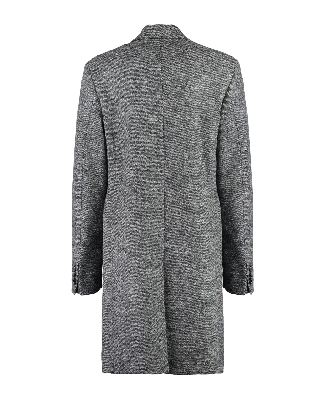 Dolce & Gabbana Single-breasted Wool Coat - grey