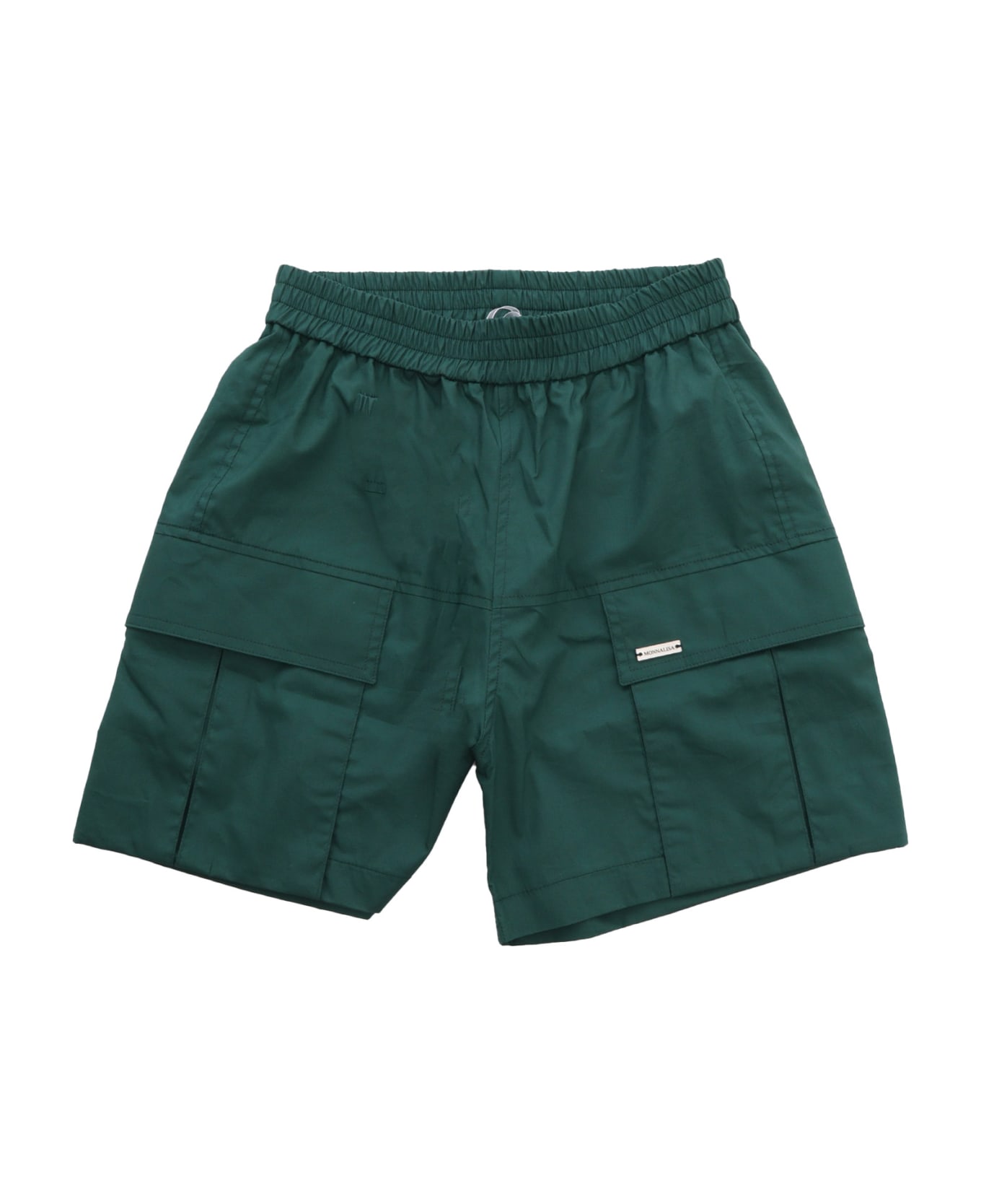 Monnalisa Green Cargo Shorts - GREEN ボトムス