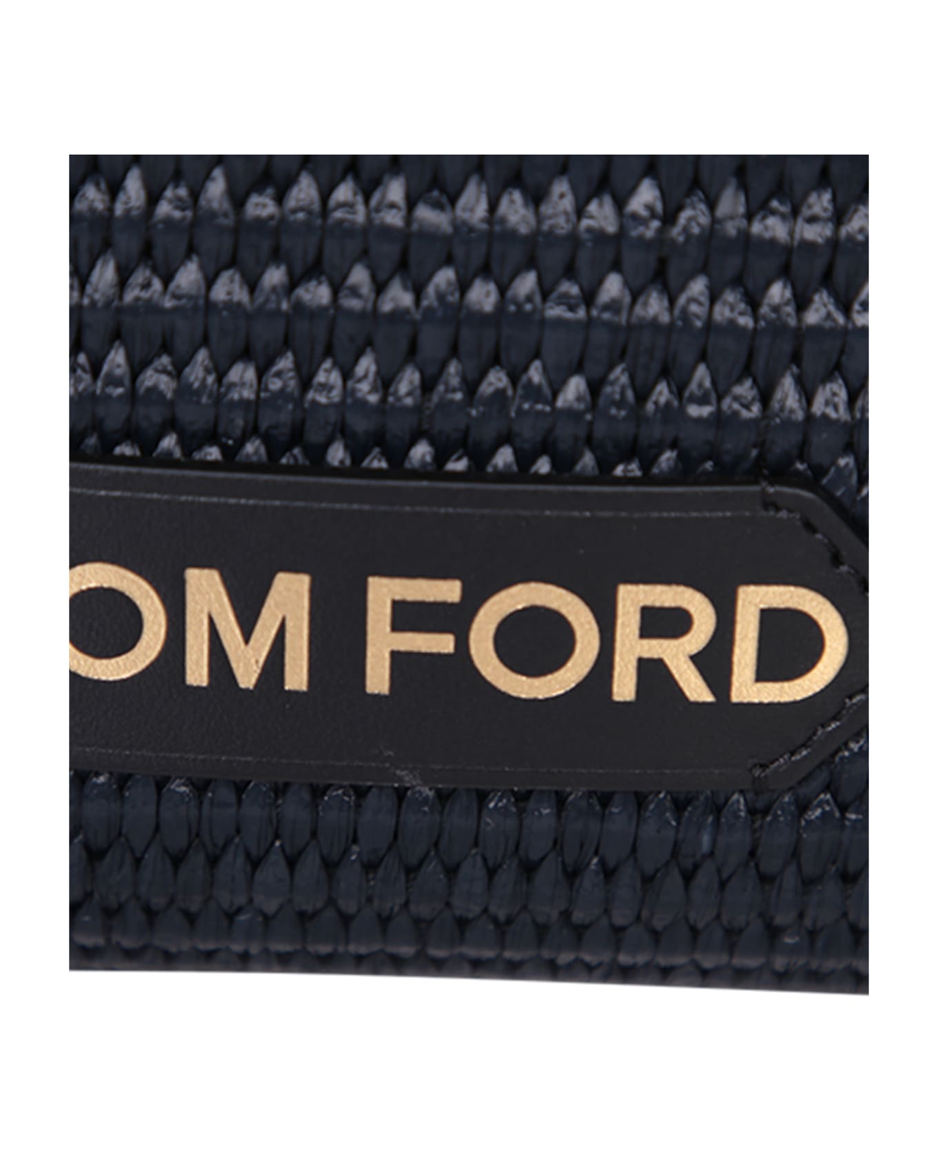 Tom Ford Logo Chained Strap Shoulder Bag - Black