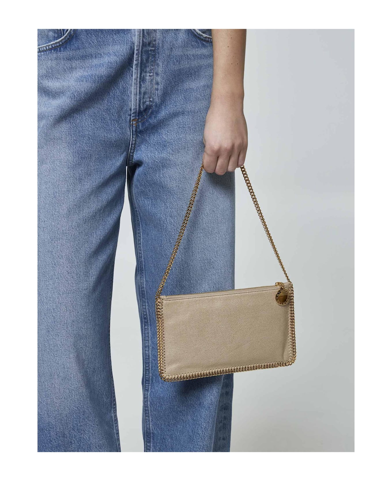 Stella McCartney Falabella Shaggy Deer Pouch Bag - BUTTER CREAM トートバッグ