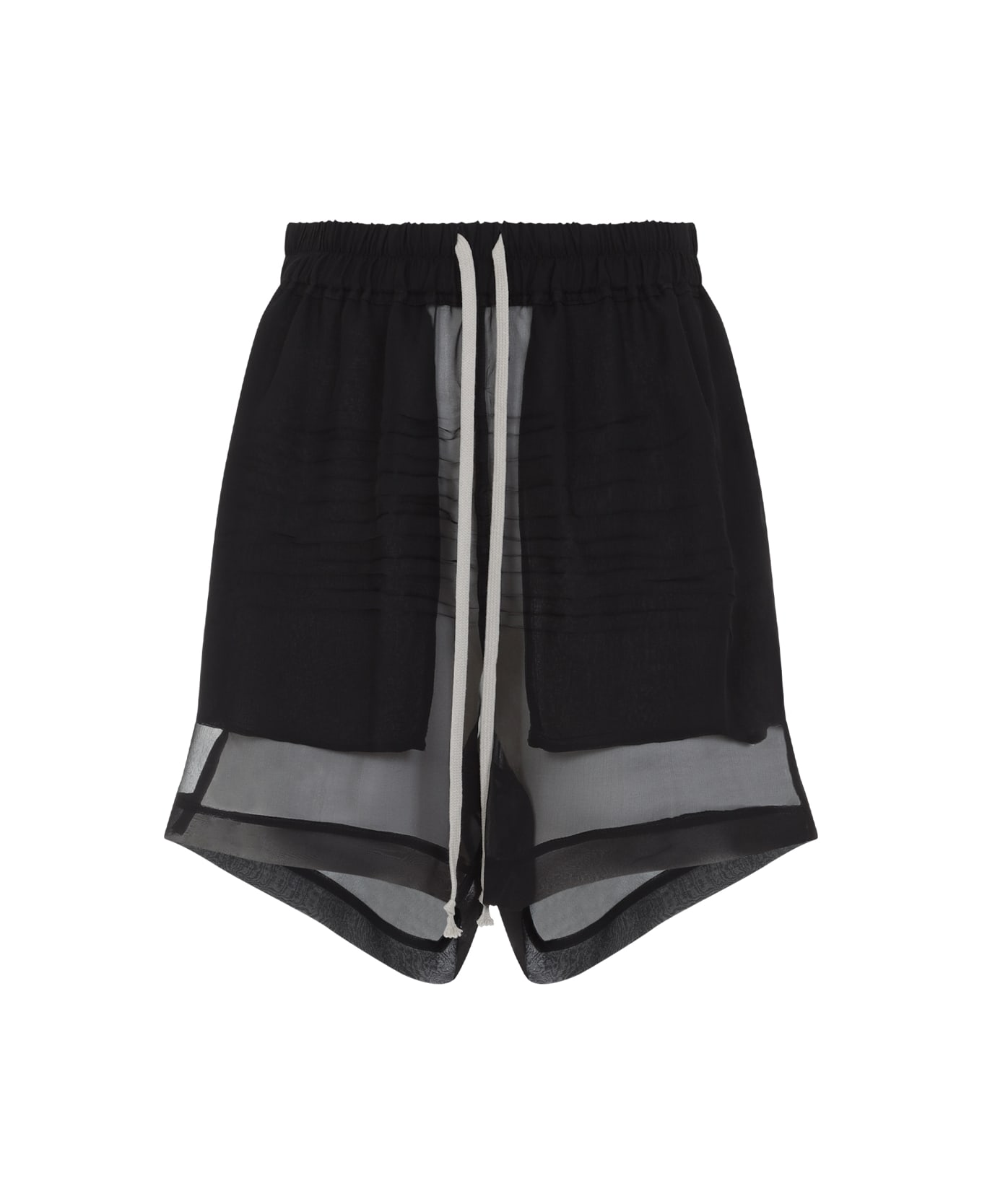 Rick Owens Silk Shorts - Black