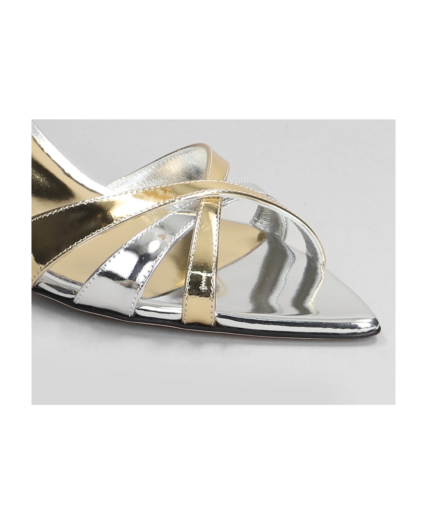 3JUIN Kyara 055 Sandals In Silver Leather - silver