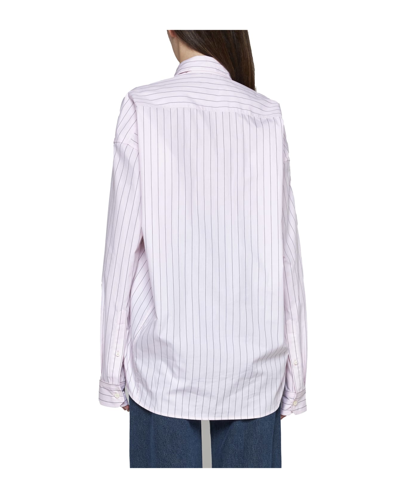 Y/Project Shirt - Pink stripe