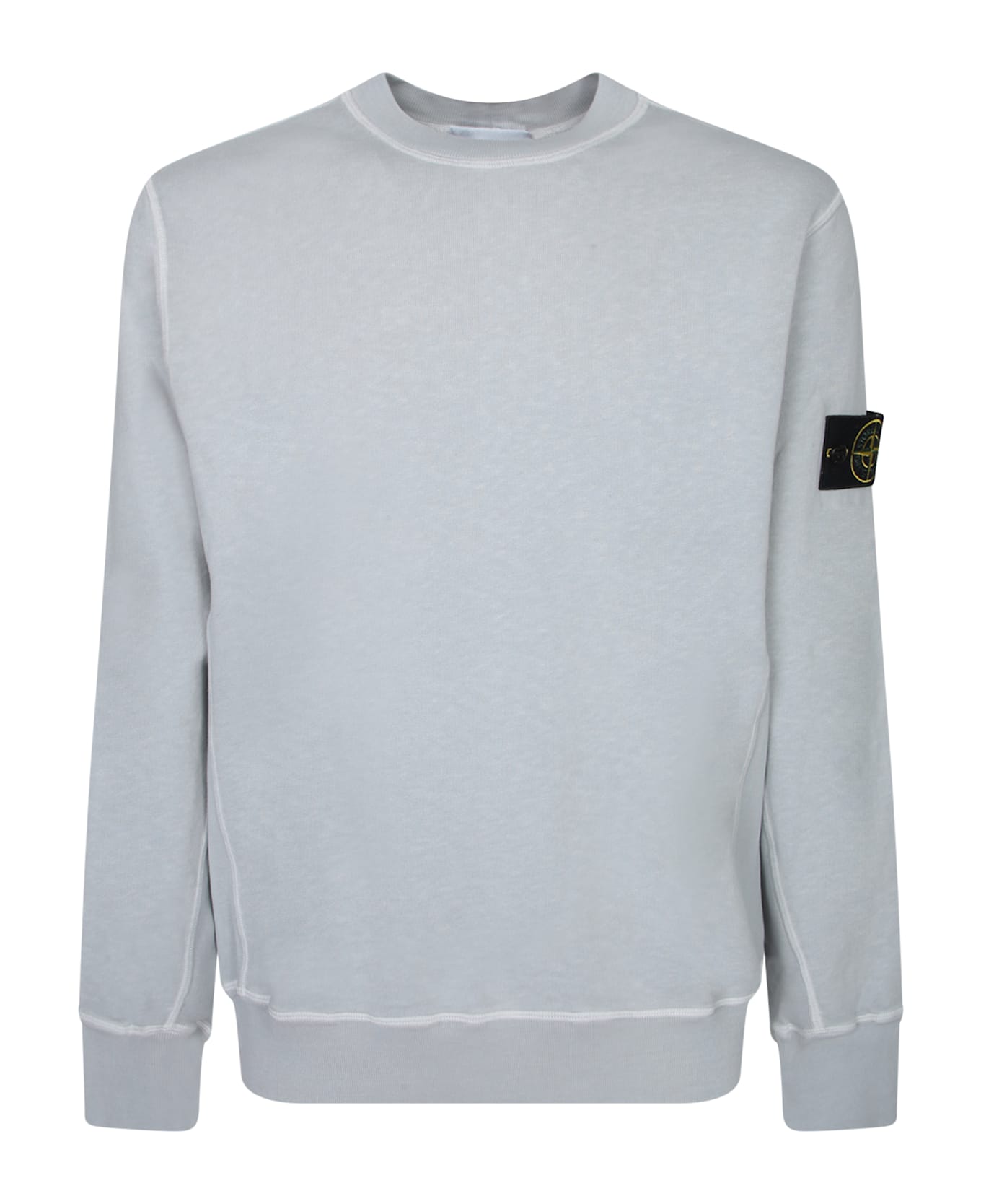 Stone Island Compass-badge Crewneck Sweatshirt - Grey フリース