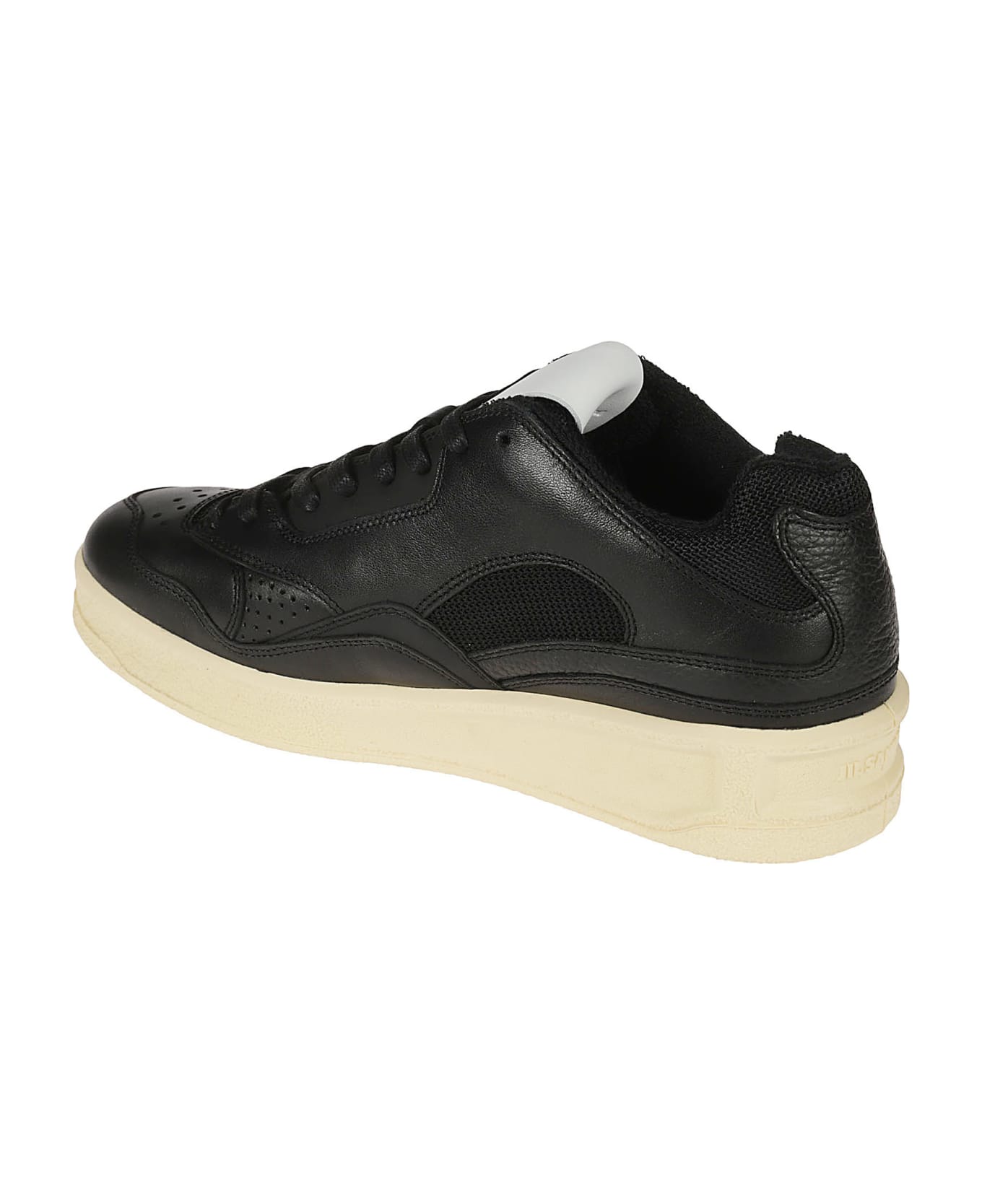 Jil Sander Mesh Paneled Sneakers - Black/Ecru