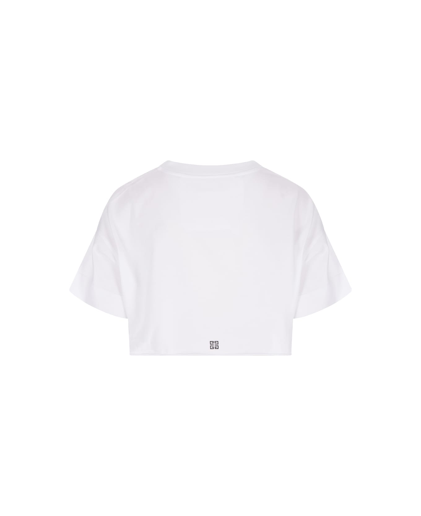 Givenchy White Givenchy Crop T-shirt - White