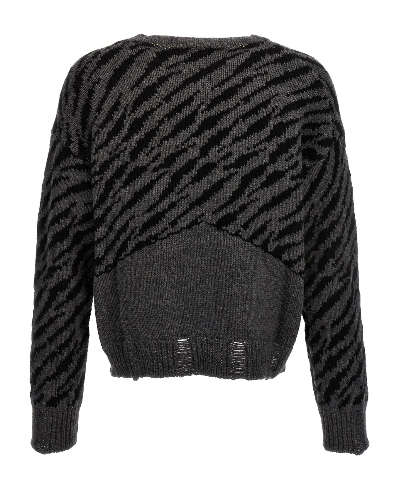 Rhude 'zebra' Sweater - Black