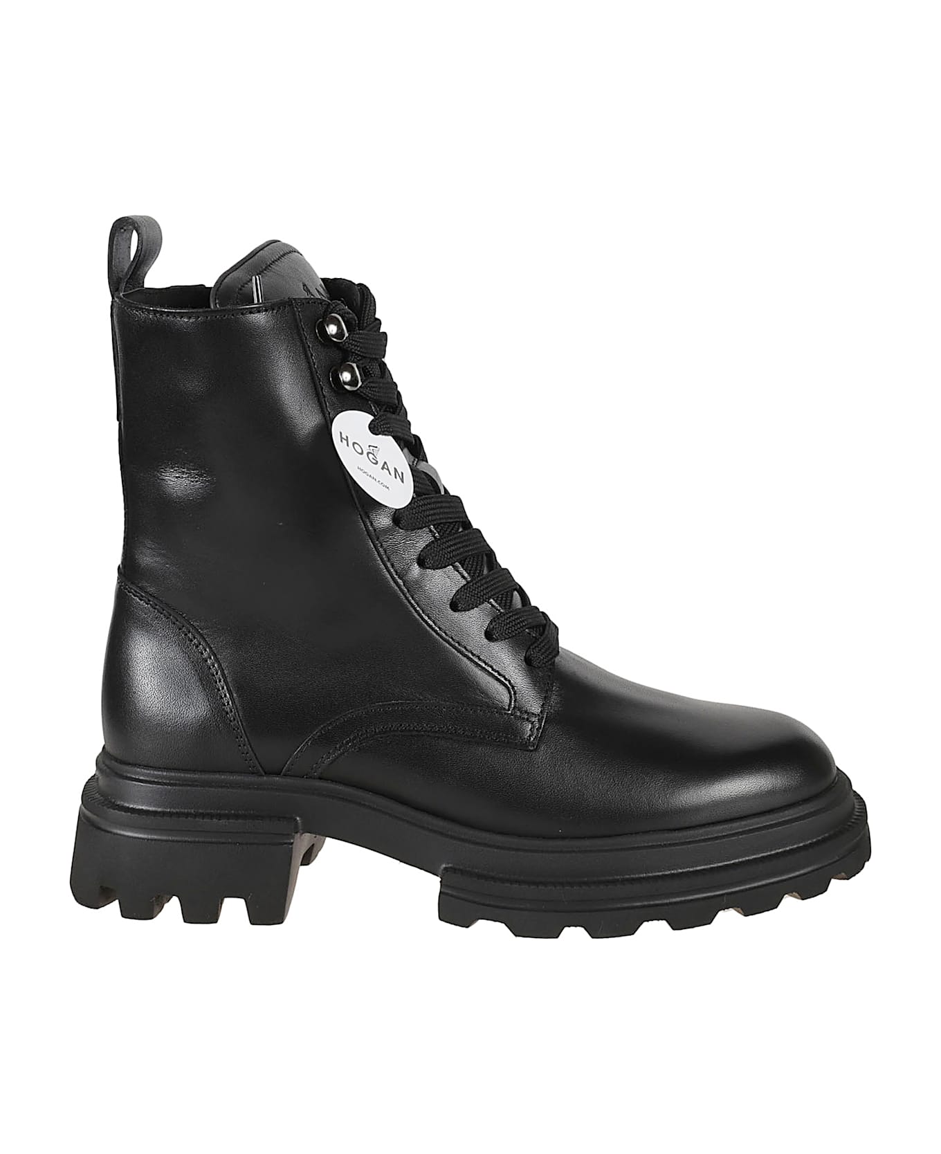 Hogan H674 Combat Boots - Black