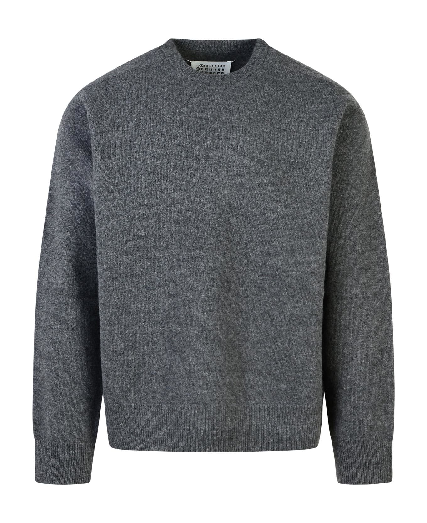 Maison Margiela Grey Wool Sweater - Grey