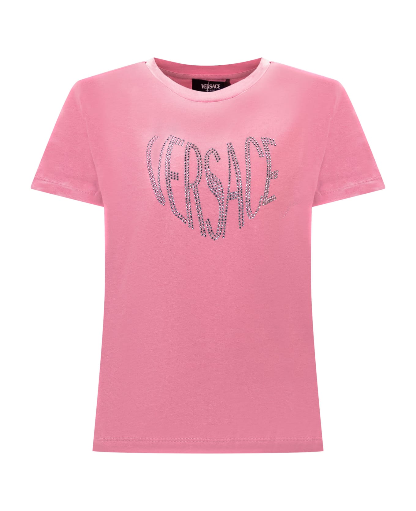 Young Versace T-shirt With Logo - TUTU PINK-ROSA