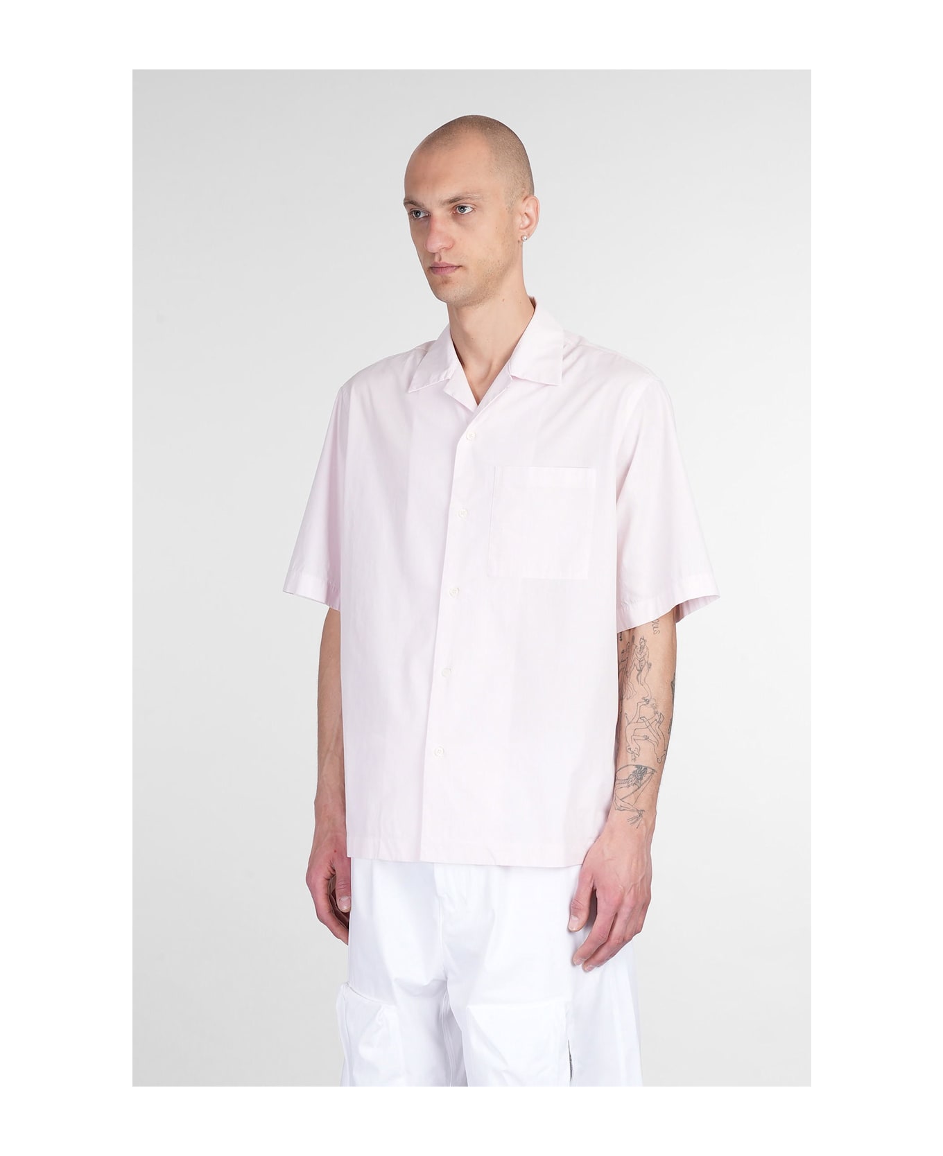 OAMC Shirt In Rose-pink Cotton - rose-pink