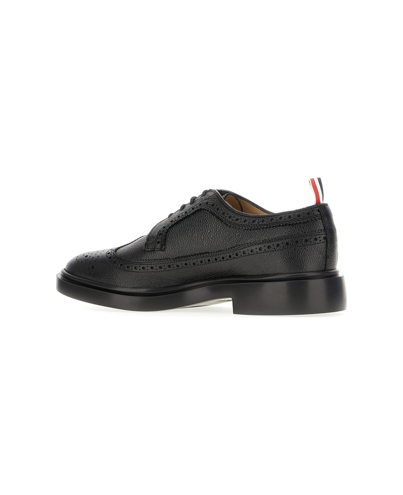 Thom Browne Black Leather Lace-up Shoes - BLACK