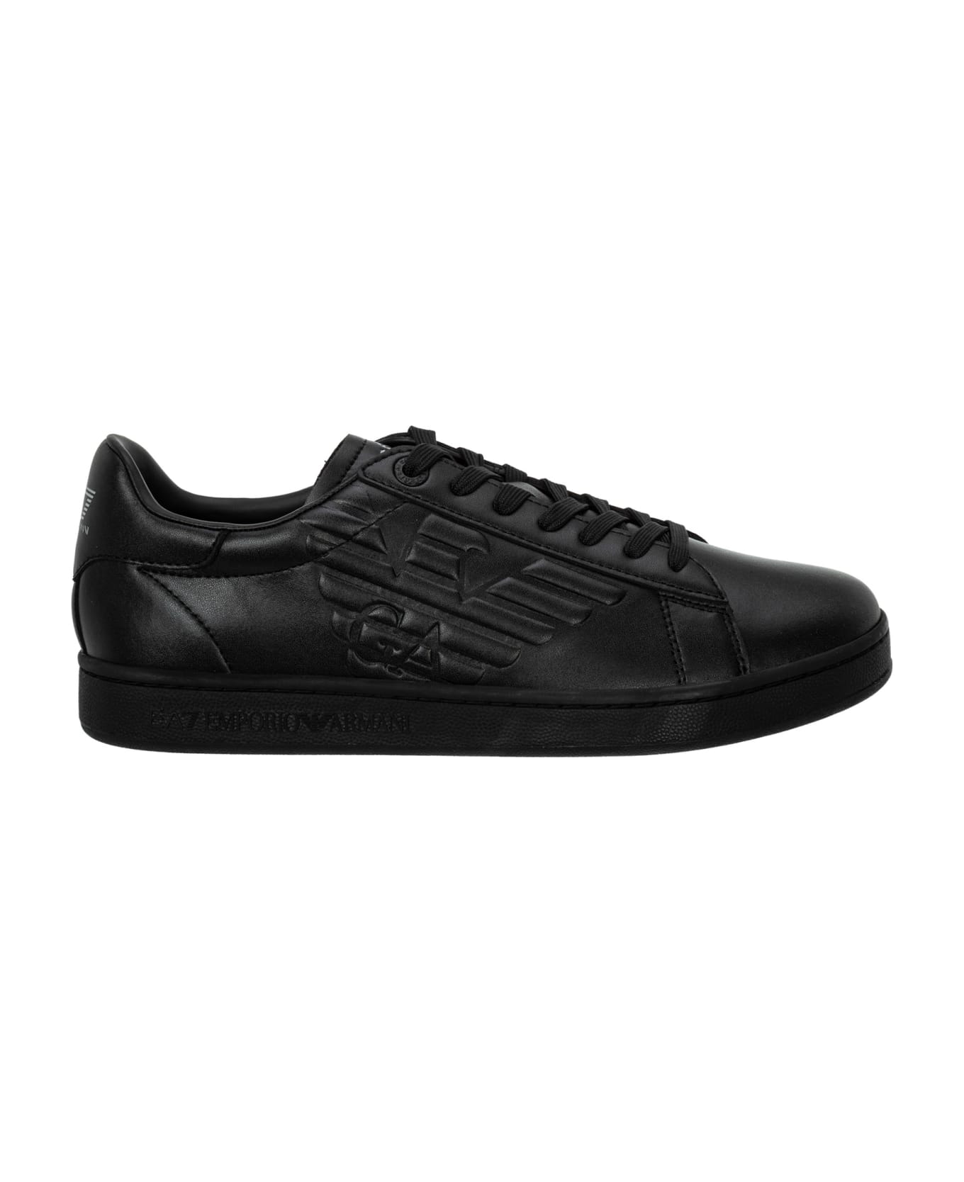 EA7 Classic New Cc Leather Sneakers - Black 1