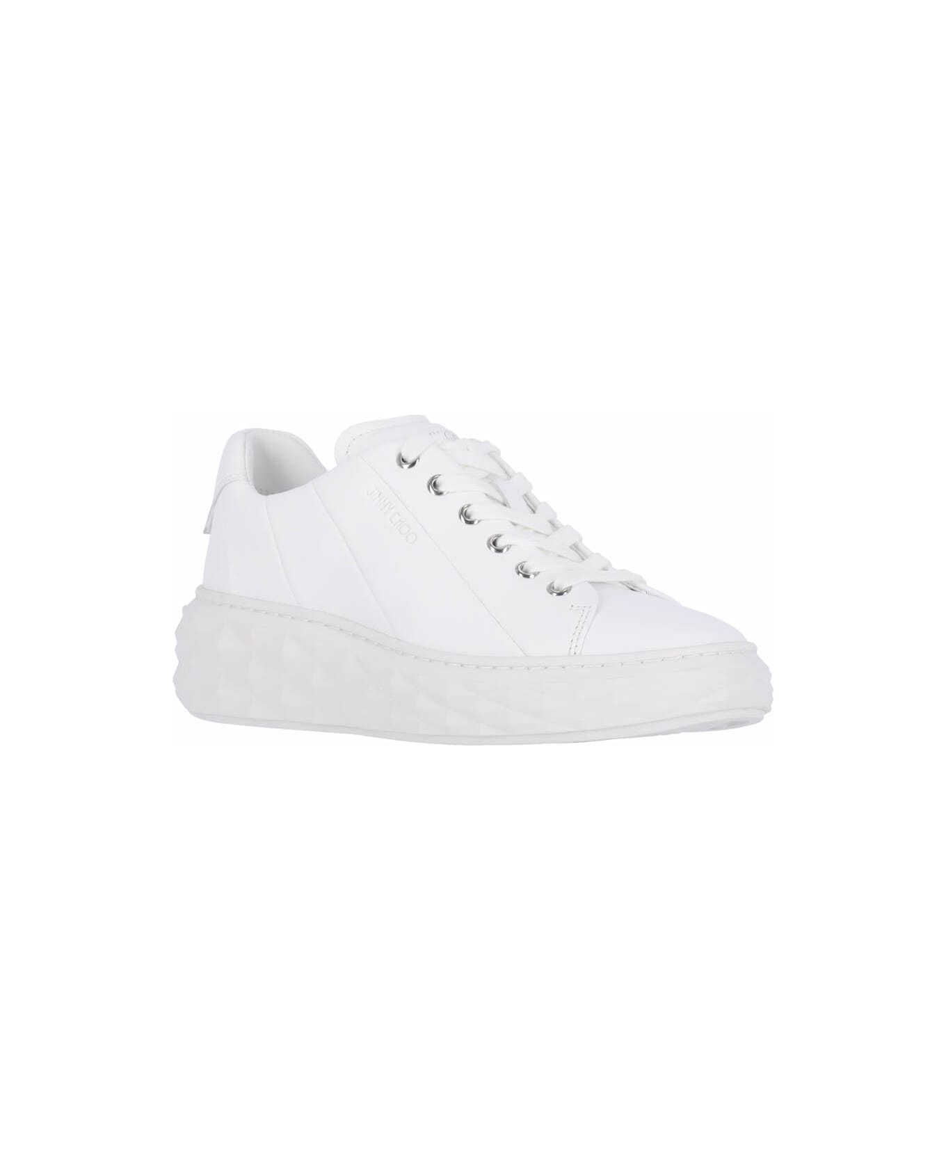 Jimmy Choo "diamond Light Maxi/f" Sneakers - White