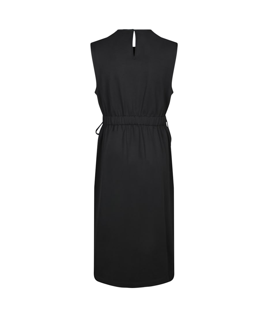【送料&関税込】Moncler Black Nylon Jersey Midi Dress Moncler Black Nylon Jersey Midi Dress | italist