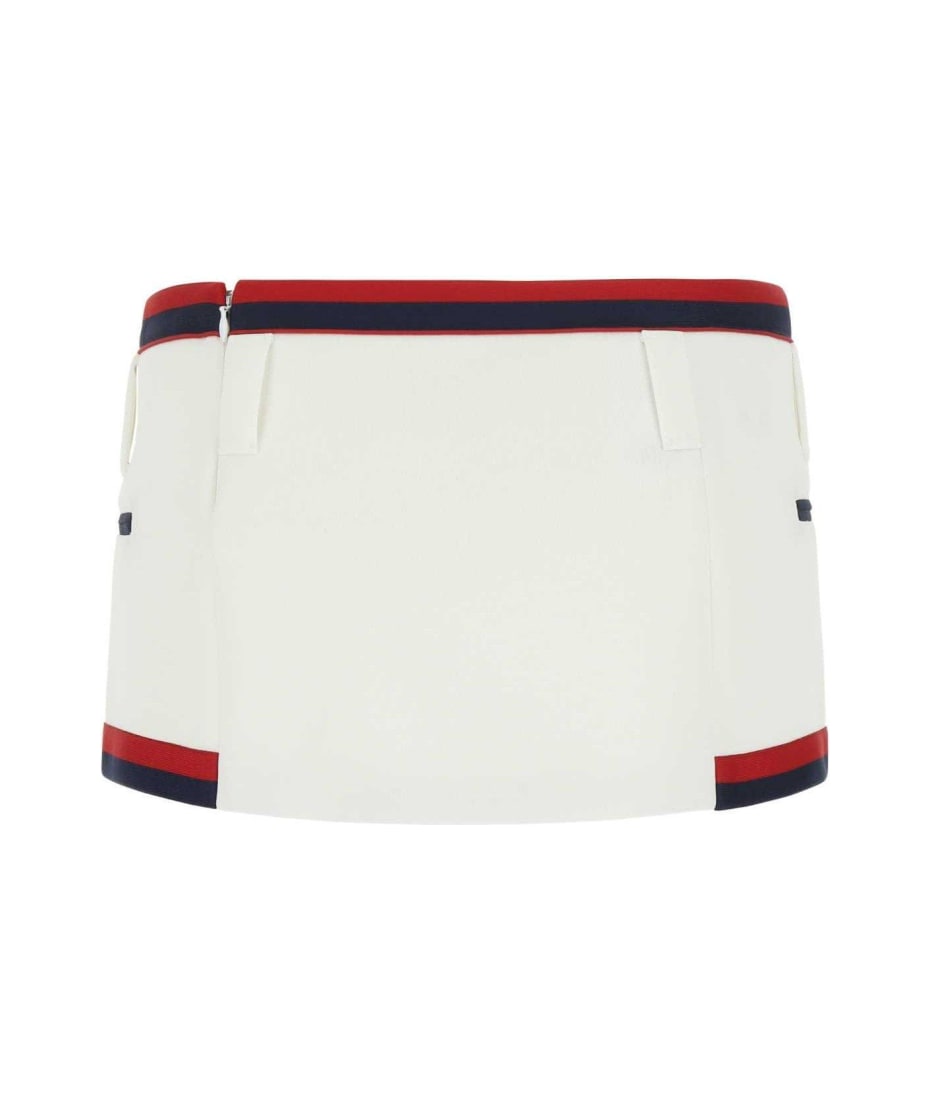 【関税&送料込】Miu Miu Embroidered Wool Mini Skirt Wool mini skirt Miu Miu Black size 36 IT in Wool - 56646148