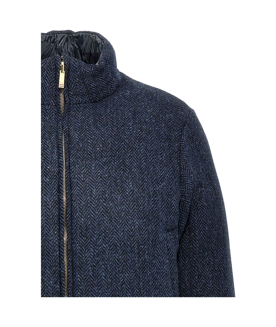 Thom Browne 'herringbone Harris Tweed' Reversible Down