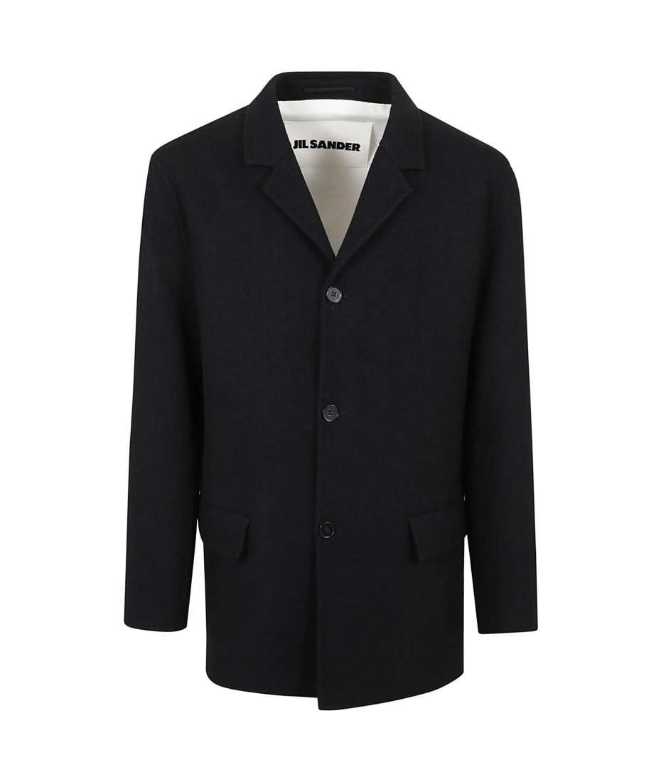 【送料&関税込】Jil Sander Jacket 64 Casual Jacket In Black Jil Sander Black Viscose Casual Jacket | italist