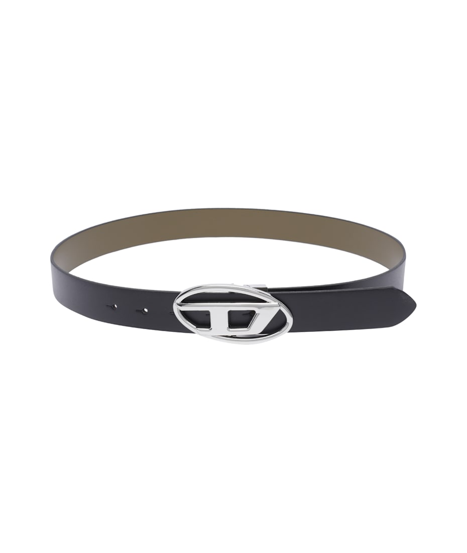 【DIESEL】b-1dr w rev ii 30 B-1DR W REV II 30 Reversible belt in rubberised leather