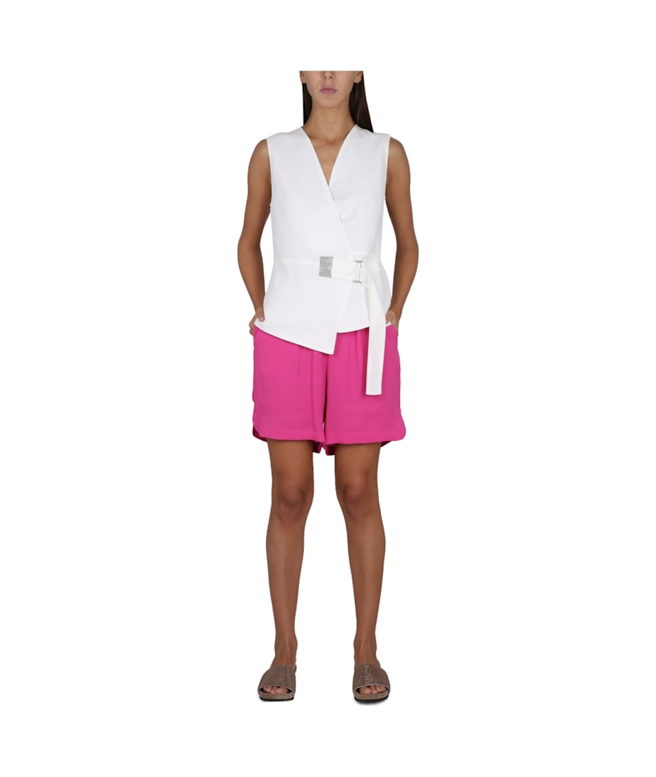 パンツ FABIANA FILIPPI Women Shorts  Burmudas PAD265F425L233 21 GR Fabiana Filippi Fluid Bermuda Shorts | Bloomingdale's